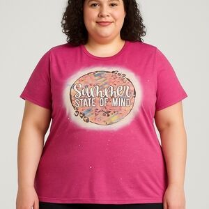 Bella + Canvas “Summer State of Mind” Graphic Tee – Size XL NEW